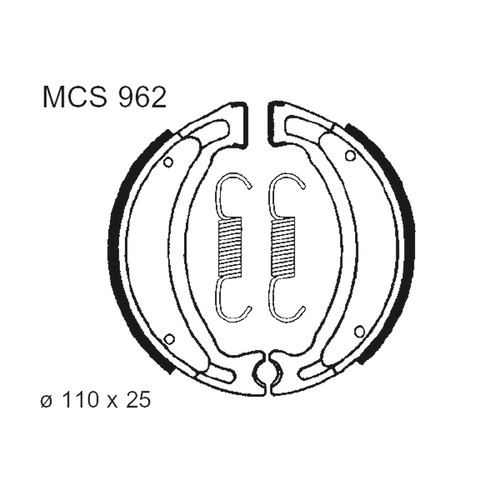 Brake shoe rear fits generic - shoe,