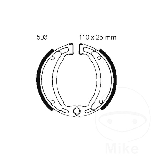 Brake shoe rear fit generic - shoe,
