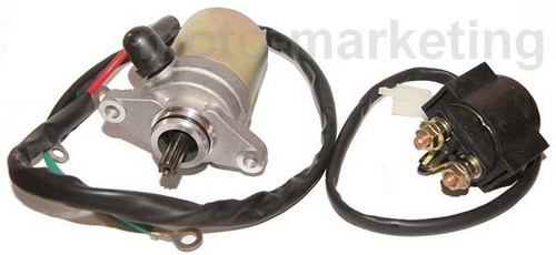 Starter motor relay - +, solenoid
