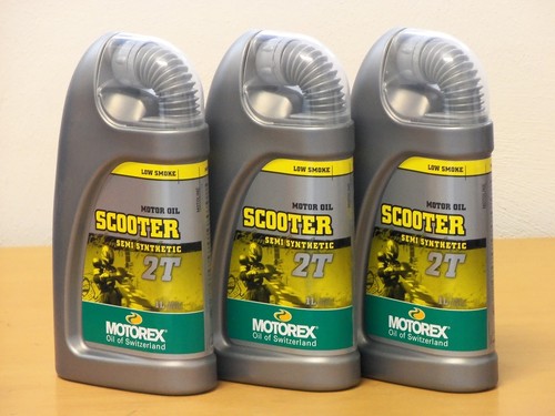 Motorex scooter 2t - €12.50/l,